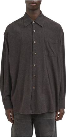 Our Legacy Borrowed Shirt - Heren - Casual Overhemden - Bruin - M - Katoen - Overhemden