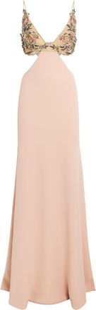 Costarellos Floral-Appliqu&eacute; Maxi Dress Size L