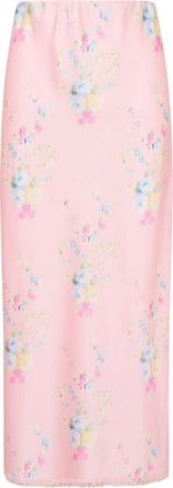 LoveShackFancy Womens Kalo Skirt In Rose Pink