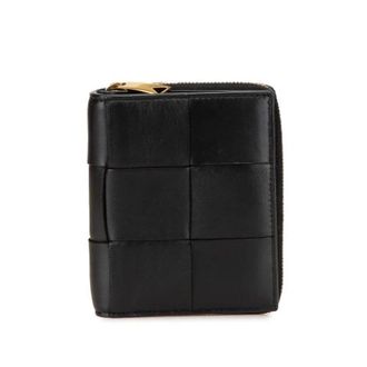 Bottega Veneta Pre-owned Wallets, female, Black, Size: ONE SIZE Pre-owned Woven Leather Wallet