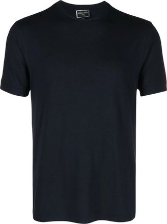 Giorgio Armani Fitted Crewneck Cotton T-Shirt
