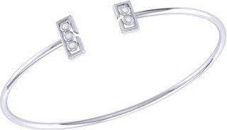 LuvMyJewelry Home Traffic Light Diamond Cuff Bracelet - 0.08ct. in Silver at Nordstrom Rack
