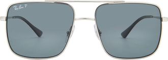 Ray-Ban Ray Ban Ari Polarized Dark Grey Sport Unisex Sunglasses RB3758 003/81 54