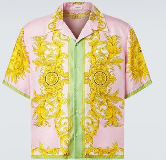 Versace Printed silk shirt