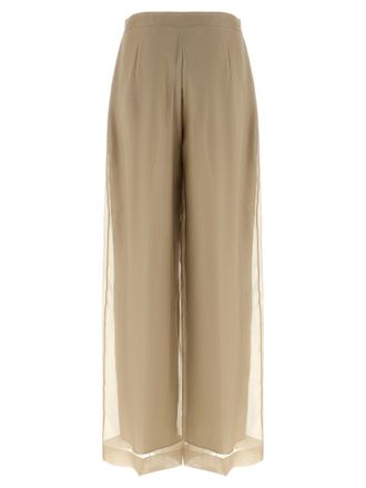 Max Mara Womens Beige Silk Casual Pants