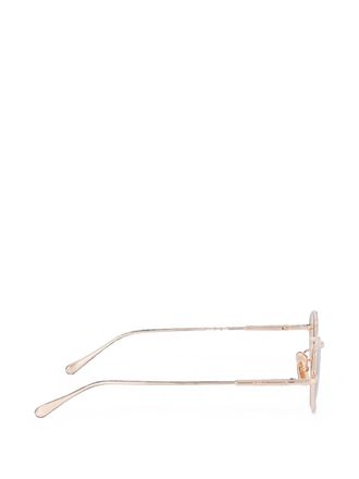 Chlo&eacute; Gold-Tone Metal Round Sunglasses - Gold
