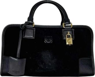 Loewe Pre-owned Amazona Handbag - Dames - Vintage Handtas - Zwart - ONE Size - Leer - Vintage