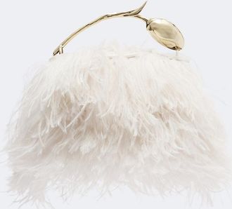 Erdem Bloom Mini fringed top-handle bag