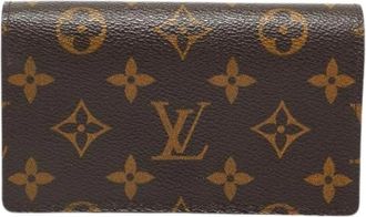 Louis Vuitton Pre-owned Portemonnee van gecoat canvas - Dames - Vintage Accessoires - Bruin - ONE Size - Vintage