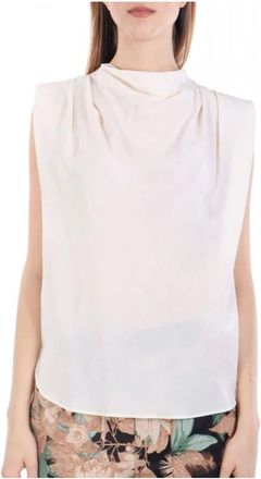 Marella Tops - Dames - Tops zonder mouwen - Beige - L - Tops