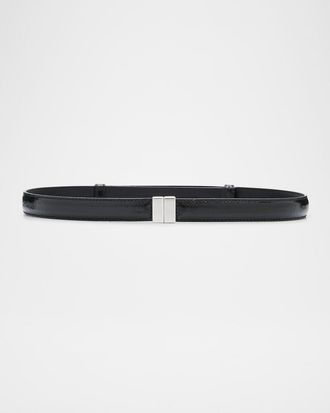 Toteme Slide Clasp Naplak Leather Belt