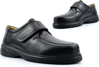 Generic Mens Real Leather Shoes Mens Easy Fasten Shoes Size 6 Boys Shoe Size 13 Extra Large Shoe Extra Large Sizes Wide Fit Leather Upper Wide Lightweight Com