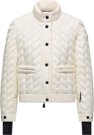 Moncler Anaga Down Ski Jacket White Size 0