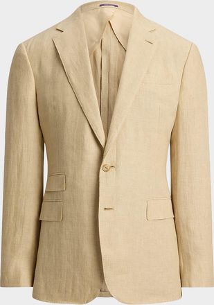 Ralph Lauren Purple Label Men & apos;s Kent Hand-Tailored Linen Suit Jacket
