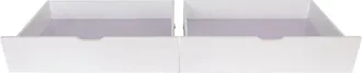 Muemue Cajones Set De 2 Madera Blanco 23x94.5x93 Cm