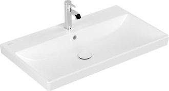 Villeroy & Boch Avento meubelwastafel - 80x47cm - met overloop ceramic+ stone white