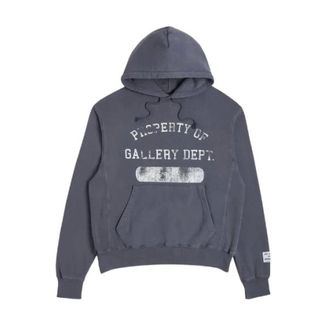 Gallery Dept. Hoodies, male, Gray, Size: XL Vintage Washed Navy Hoodie