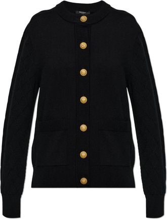 Balmain Vest met Zakken - Dames - Vesten - Zwart - S - Wol - Truien & Vesten