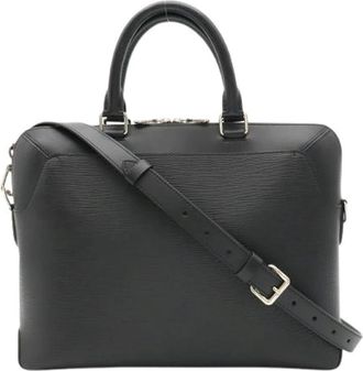 Louis Vuitton Pre-owned Epi Oliver Briefcase - Dames - Vintage Tassen - Zwart - ONE Size - Leer - Vintage