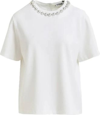 Essentiel Tops, Dames, Wit, M, Katoen, Intenso Silver Balls T-Shirt