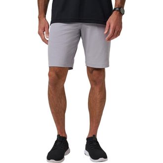 Travis Mathew Beck 2.0 Performance Shorts in Heather Sleet at Nordstrom, Size 42