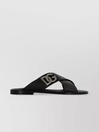 Dolce & Gabbana leather slides