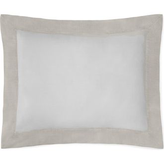 SFERRA Carlotta Sateen Pillow Sham in Grey at Nordstrom, Size Standard