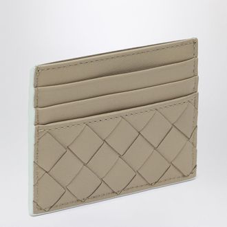 Bottega Veneta Intrecciato credit card case ecr&ugrave;/glacier blue