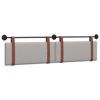vidaXL Cabecero Colgante Gris Nube Pu Antiguo Vidaxl