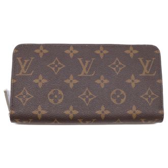 Louis Vuitton Silver Marron Monogram Long Wallet (Bi-Fold) (Pre-Owned)