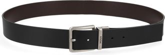 HUGO BOSS Black Solid Buckle Belt