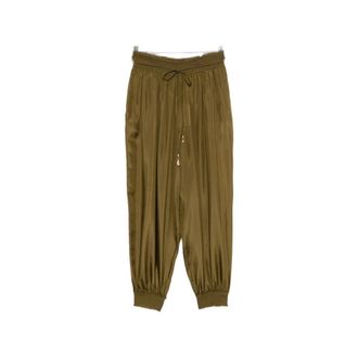 Zimmermann Pantaloni Harem in Seta Mahon - - Trousers - Donna - Verde - S