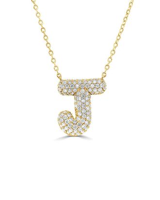 Sabrina Designs 14K 0.51 Ct. Tw. Diamond Initial Necklace