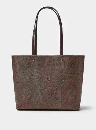 Etro Womens Paisley fabric Tote Bag