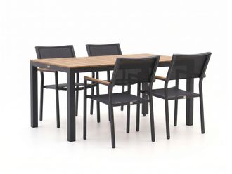 Bellagio la vita attrattiva Bellagio Roma/Fidenza 160cm dining tuinset 5-delig stapelbaar