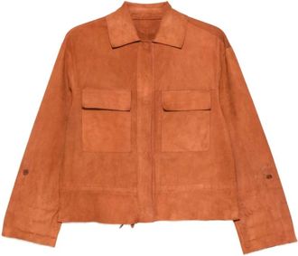 Salvatore Santoro 50025-D Jacket - female - Salvatore Santoro - Leather Jackets - Orange - XS - Jackets