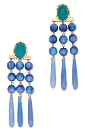 Ramy Brook Elisa Agate Chandelier Earrings in Blue Multi at Nordstrom