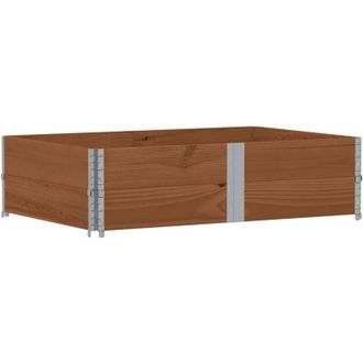 vidaXL Vidaxl - Paretali per Pallet 2pz Marroni 150x100cm Legno Massello Pino