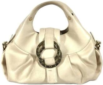 Bulgari Pre-owned Handbags, female, Beige, Size: ONE SIZE Pre-owned Leather handbags