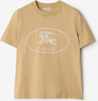 Burberry Knight Stamp Cotton T-shirt
