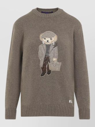 Ralph Lauren Collection embellished cashmere crew-neck sweater