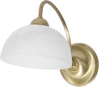 OEM Aplique De Pared Tradicional Con P&aacute;tina Y Pantallas Blancas, Limba 1-733