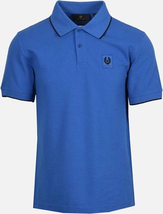 Belstaff Mens BELSTAFF TIPPED POLO SHIRT MARINE BLUE - Navy - Size: 46