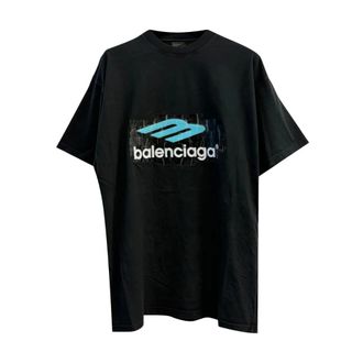 Balenciaga T-Shirts, male, Black, Size: 2XL 3B Oversized T-Shirt
