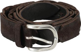 Orciani Klassieke leren riem - Heren - Riemen - Bruin - 105 CM - Leer - Accessoires