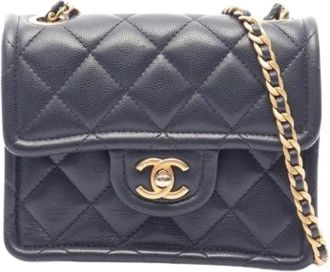 Chanel Pre-owned Vintage Mini Bag - Dames - Vintage Mini Tas - Blauw - ONE Size - Vintage