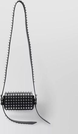 Alexander Wang studded rectangular shoulder bag with adaptable strap
