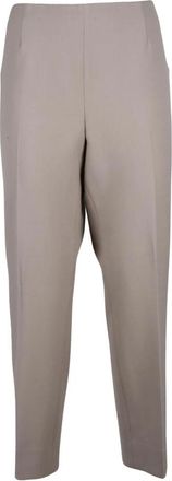 PESERICO Rechte broek - Dames - Straight fit broeken - Beige - 2XL - Katoen - Broeken