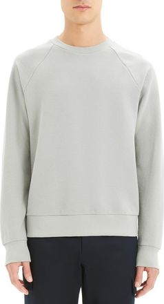 Theory Otto Regular Fit Crewneck Pinstripe Sweatshirt in Ice Green at Nordstrom Rack, Size X-Large