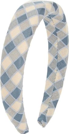 Chelsea28 Plaid Headband in Blue Multi at Nordstrom